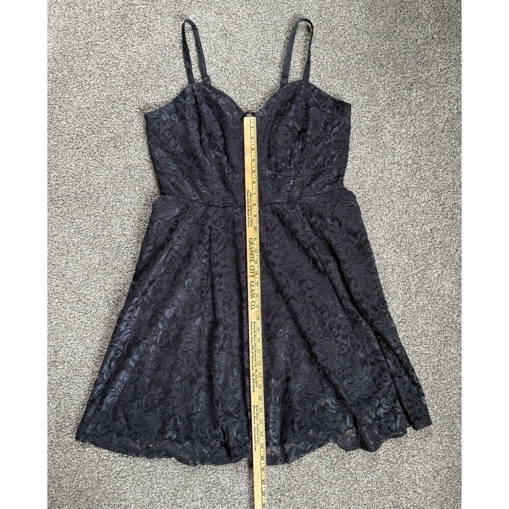Torrid Black Lace Dress Size 14 Fit & Flare Corset Back Whimsygoth Vamp Grunge - Picture 4 of 9